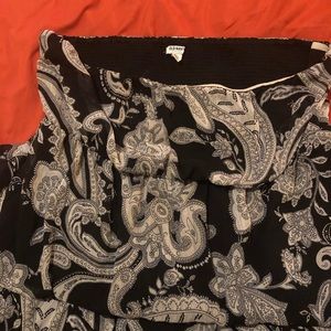 Old navy strapless paisley hi-lo dress 2x